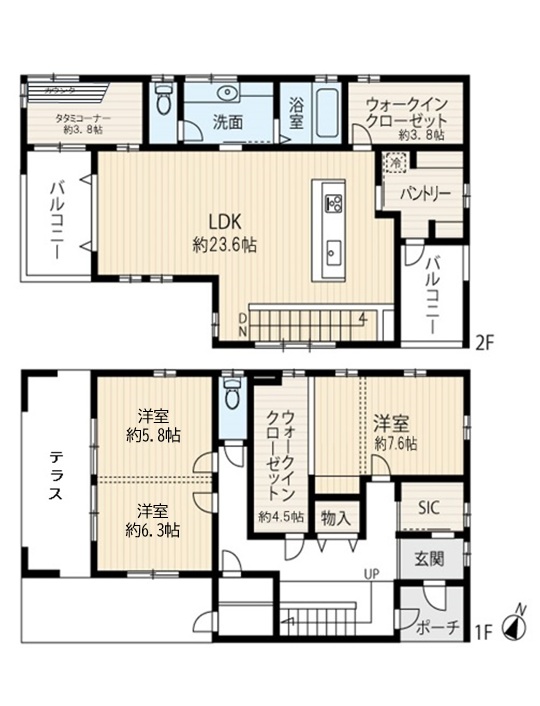 区画図／間取り
