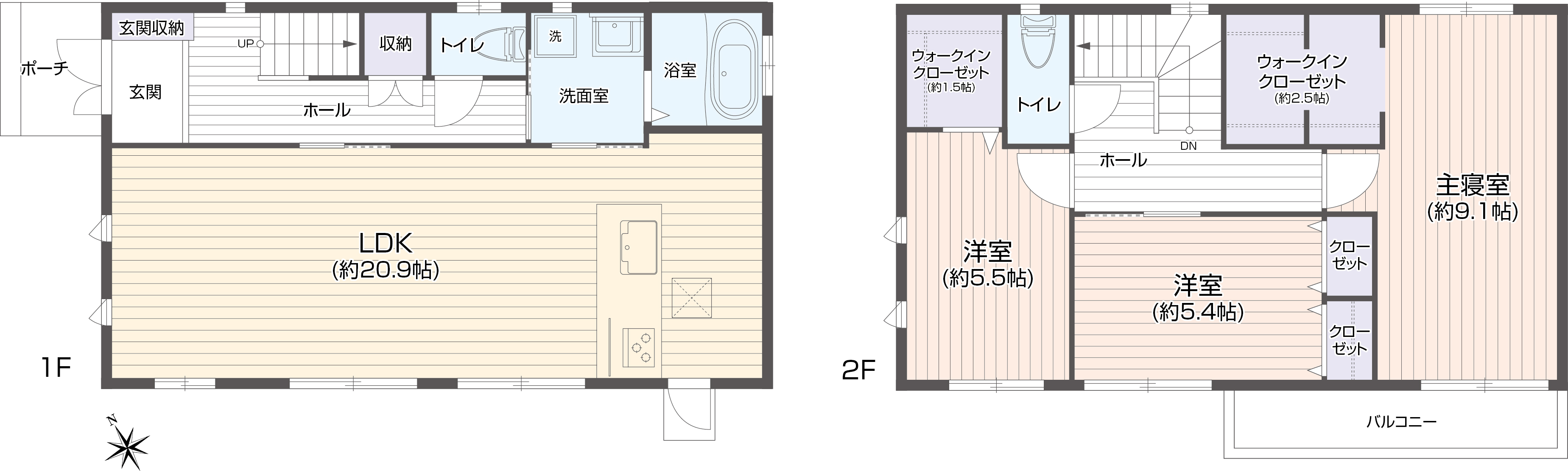 区画図／間取り