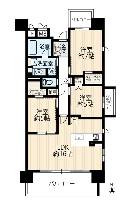 区画図／間取り