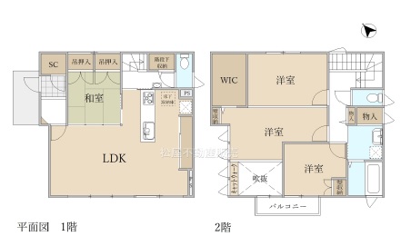 区画図／間取り