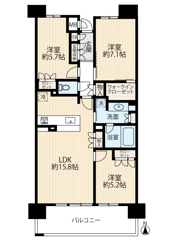 区画図／間取り