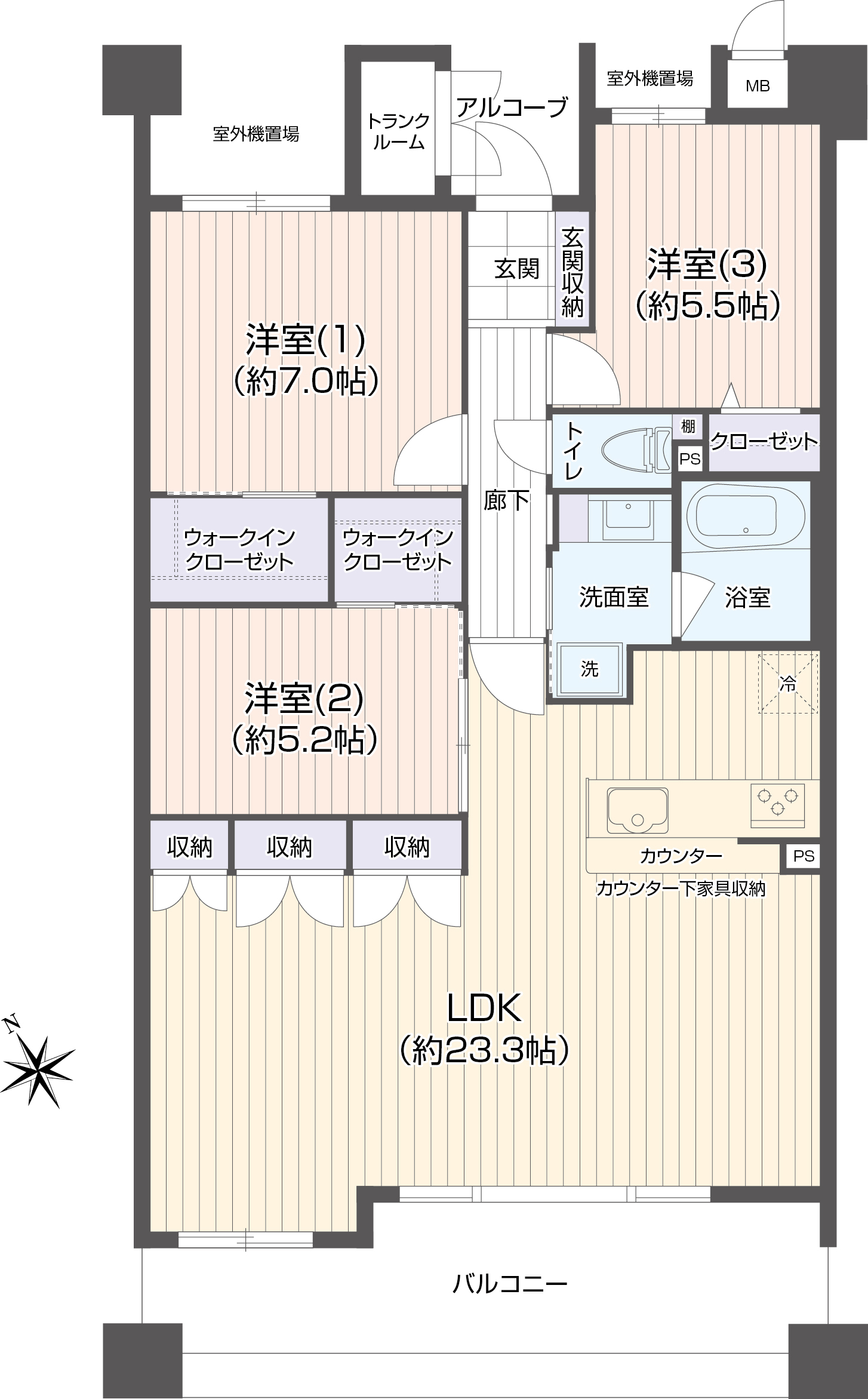 区画図／間取り