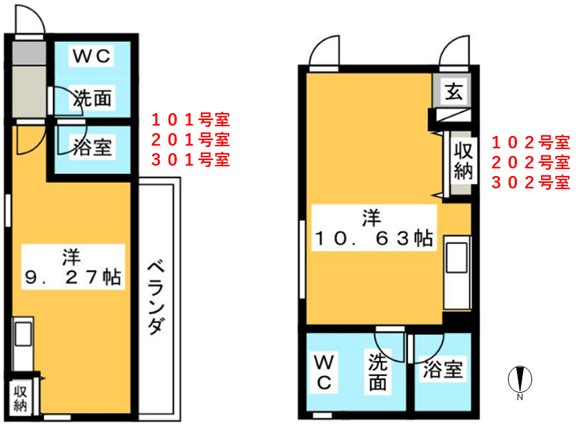 区画図／間取り