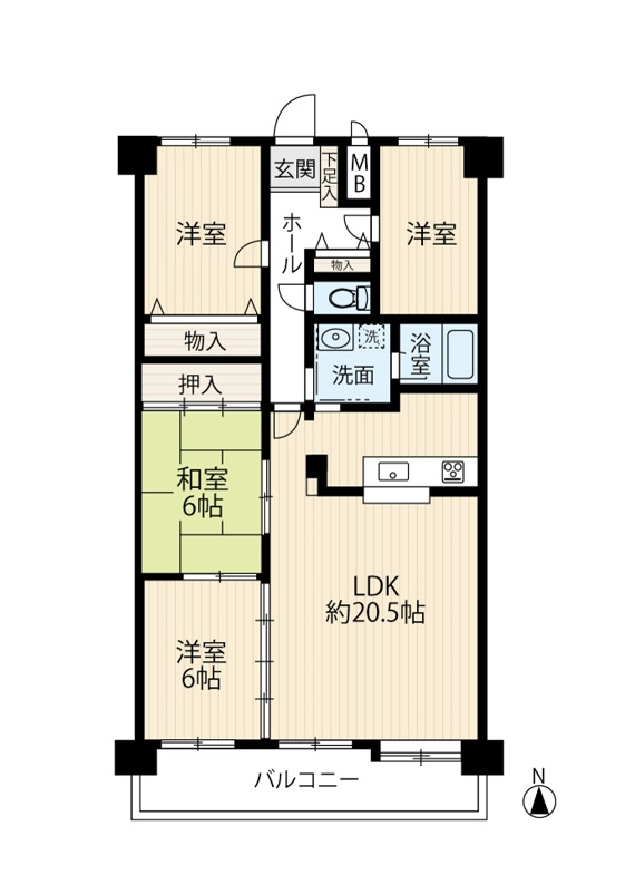 区画図／間取り