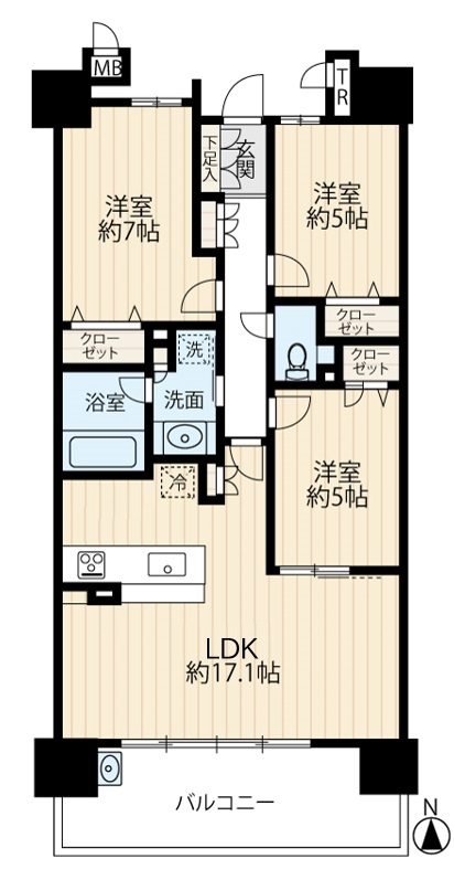 区画図／間取り
