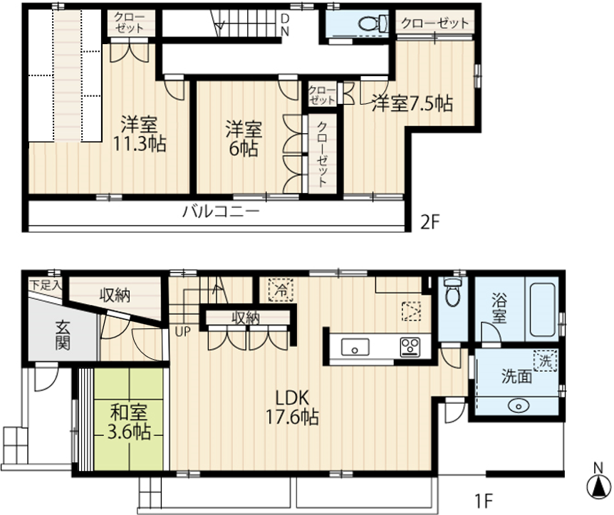 区画図／間取り