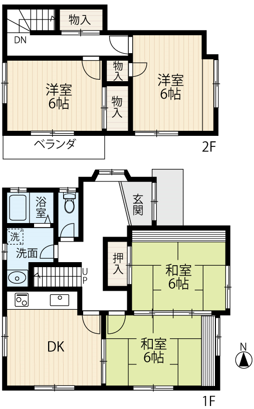 区画図／間取り