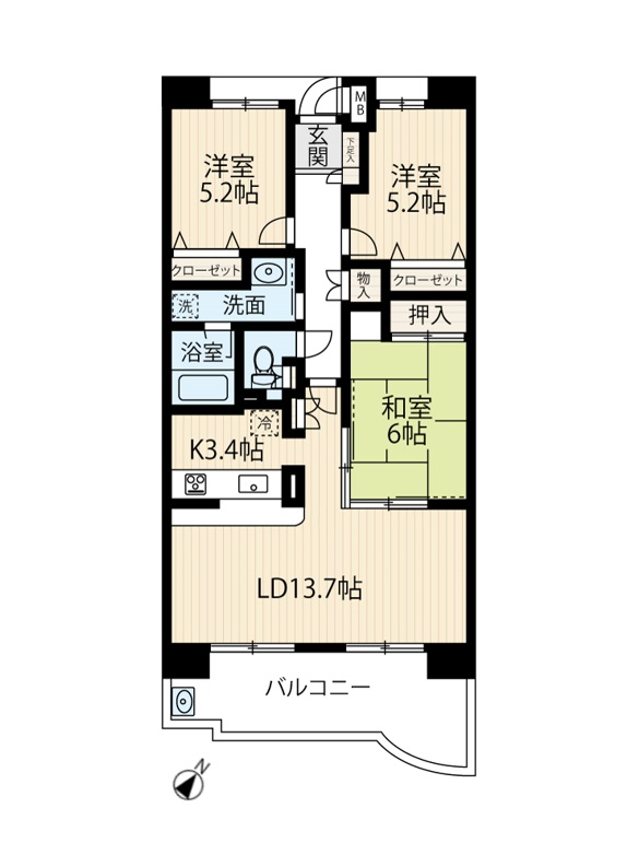 区画図／間取り