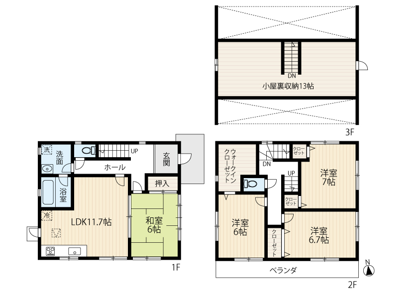 区画図／間取り