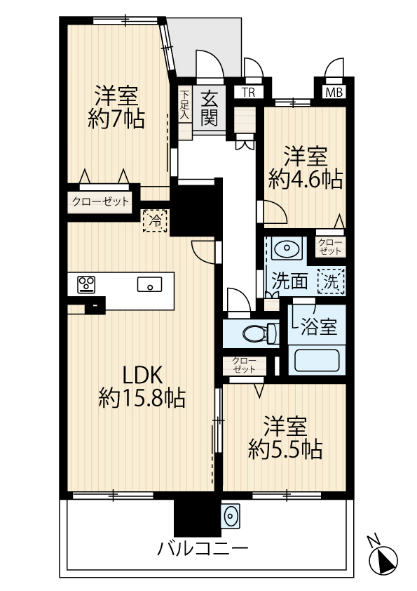 区画図／間取り