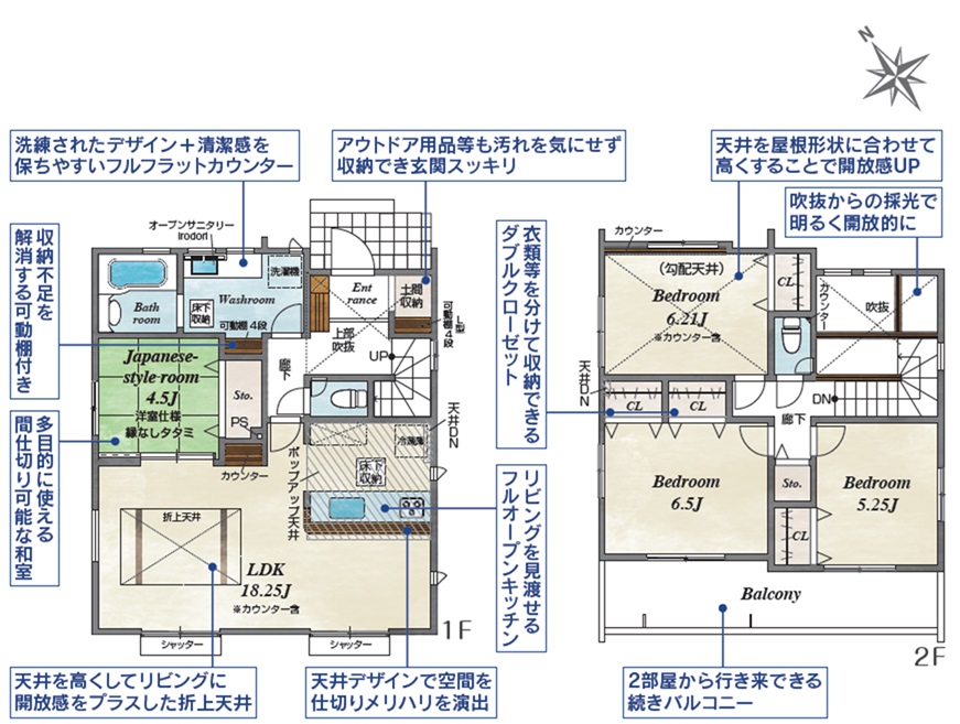 区画図／間取り