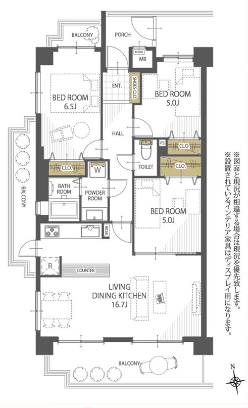 区画図／間取り