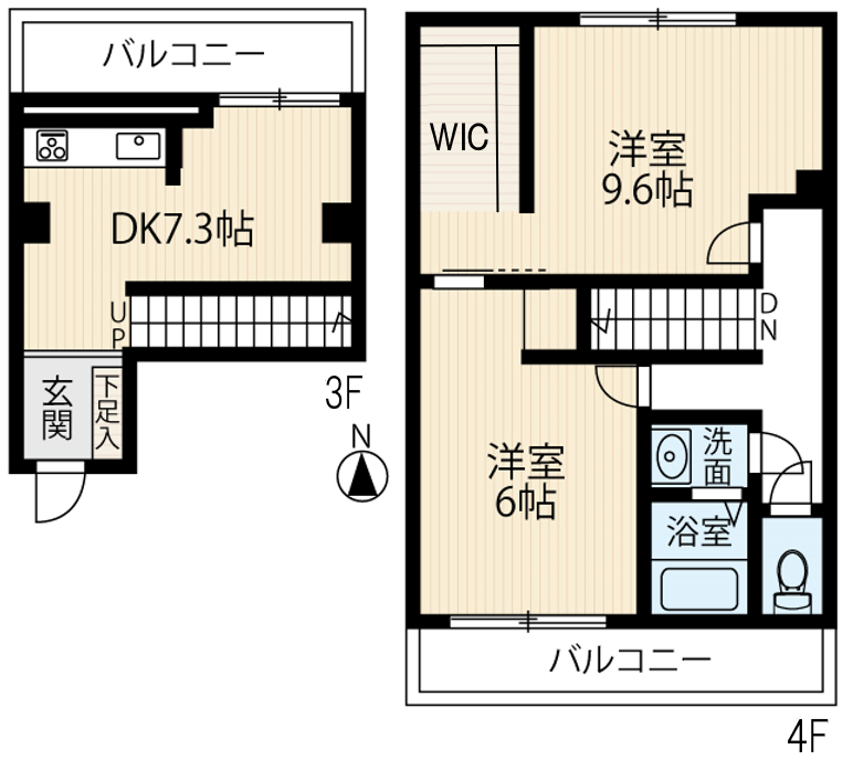 区画図／間取り