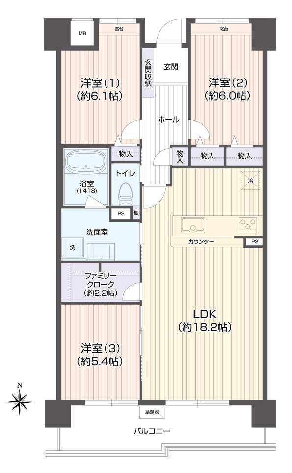 区画図／間取り