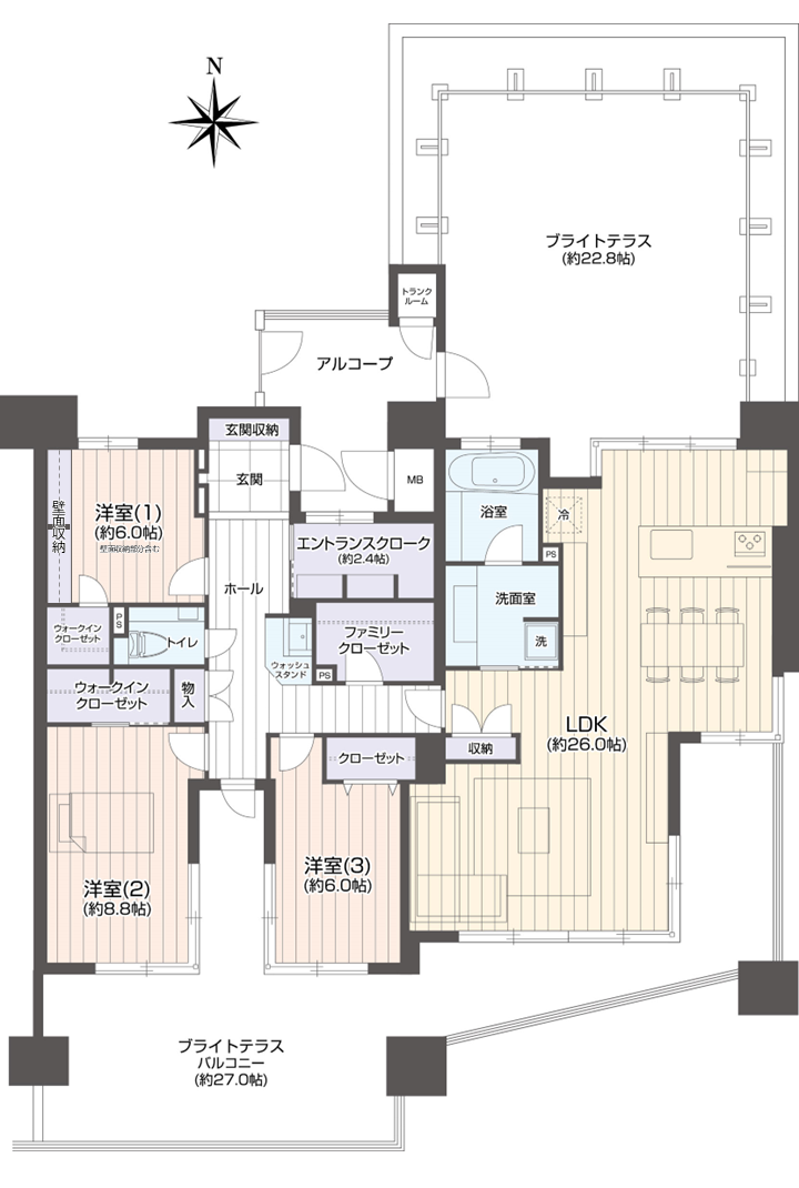 区画図／間取り