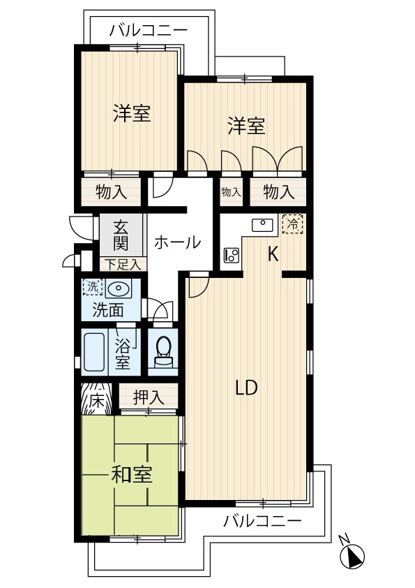 区画図／間取り