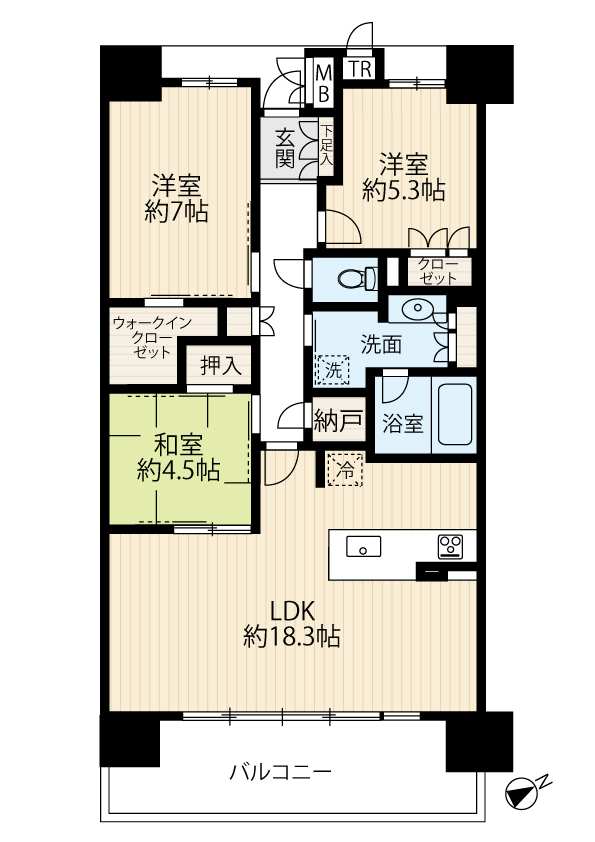 区画図／間取り