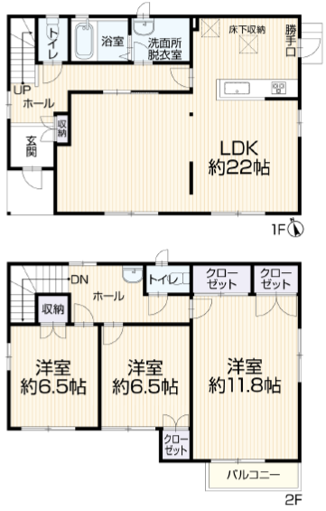 区画図／間取り
