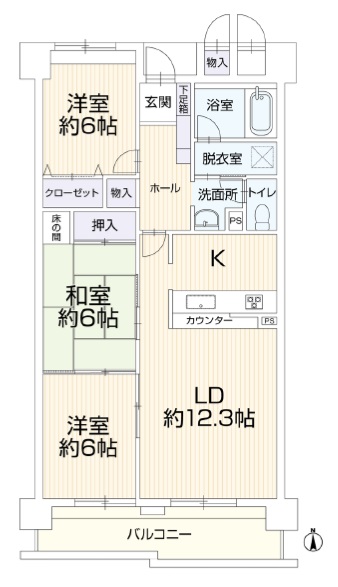 区画図／間取り