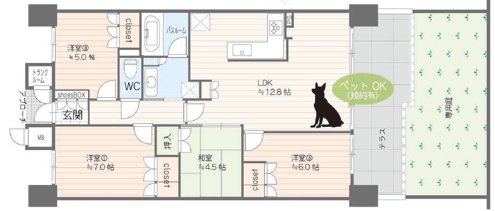区画図／間取り