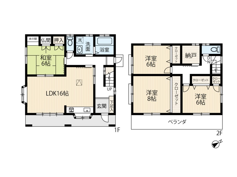 区画図／間取り