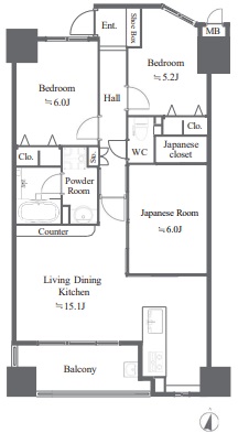 区画図／間取り