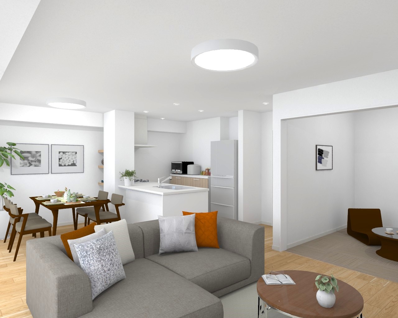 ●完成予想内観　イメージパース