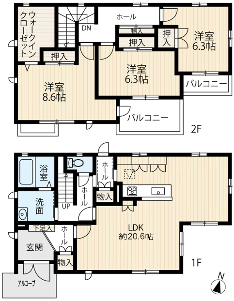 区画図／間取り