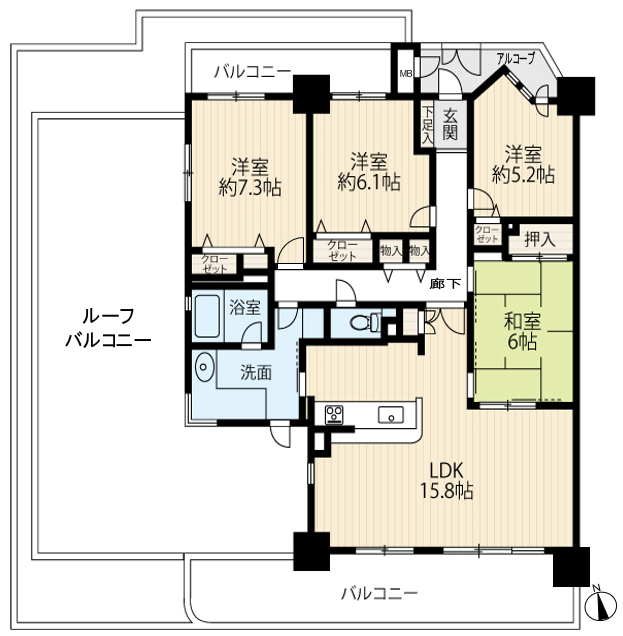 区画図／間取り