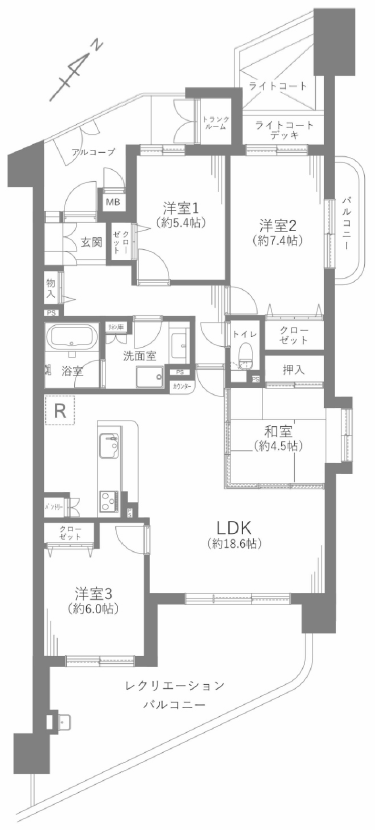 区画図／間取り
