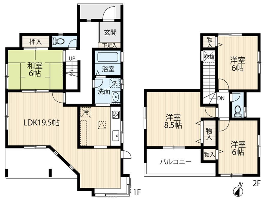 区画図／間取り