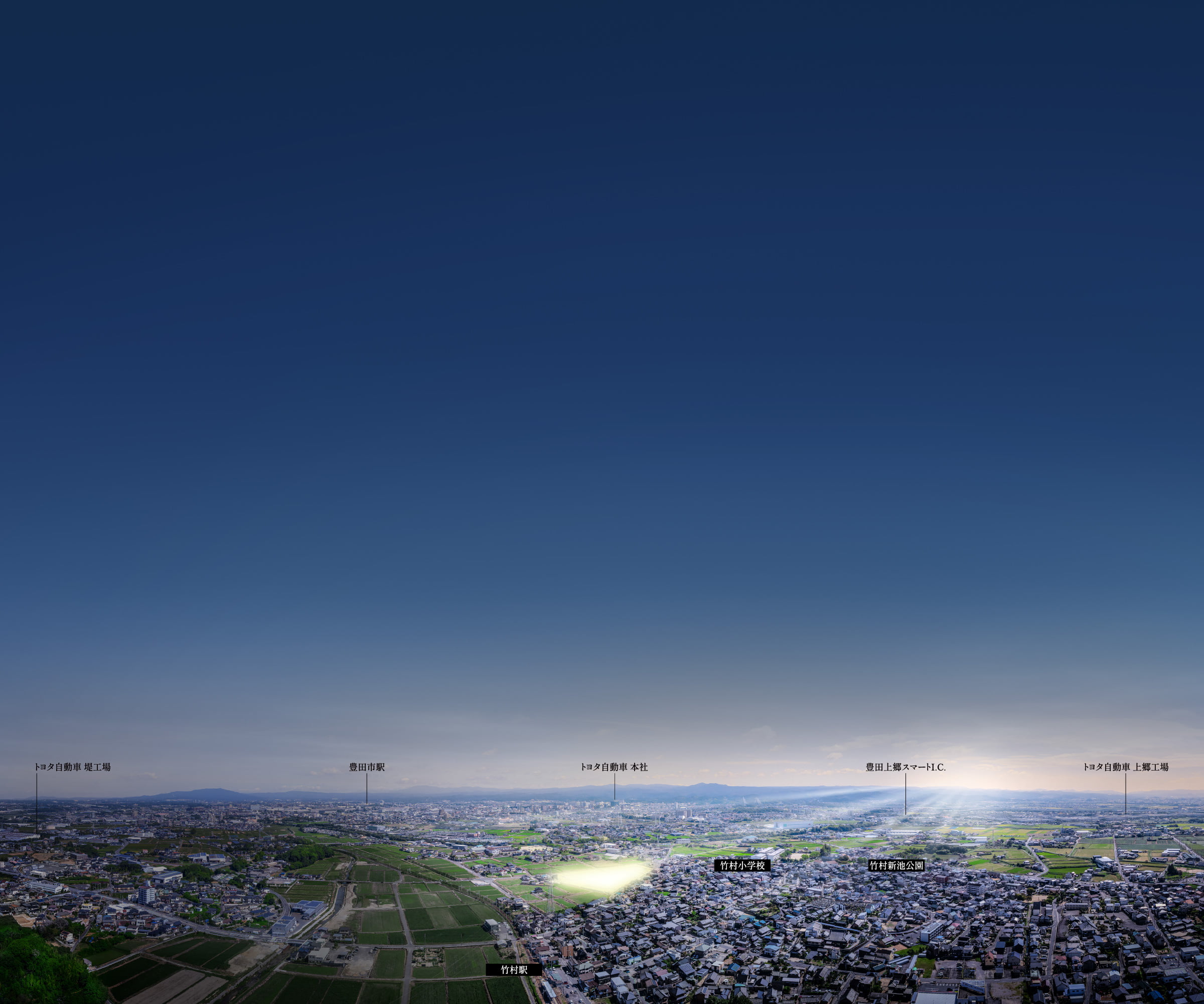 現地周辺空撮写真