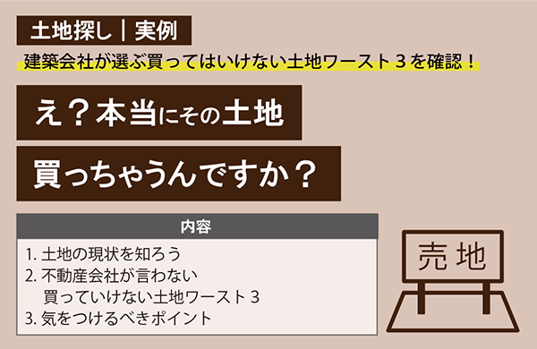 テーマ 土地探し 実例